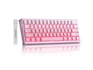 Vszerda Alux60 Gaming Keyboard Wired, Hall Effect Magnetic Switch Aluminum Mechanical Keyboard, 8K Polling Rate, 0.125ms Ultra-Low Latency, 128K Scan Rate, Side Printed PBT Keycaps, RGB BacklitPink Vszerda Alux60 Gaming Keyboard Wired, Hall Effect Magnetic Switch Aluminum Mechanical Keyboard, 8K Polling Rate, 0.125ms Ultra-Low Latency, 128K Scan Rate, Side Printed PBT Keycaps, RGB BacklitPink