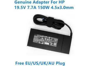 19.5V 7.7A 150W TPN-DA03 ADP-150XB B Power Supply AC Adapter for HP ZBOOK 15-ce019na 15 G3 G4 TPN-DA09 Laptop Charger 19.5V 7.7A 150W TPN-DA03 ADP-150XB B Power Supply AC Adapter for HP ZBOOK 15-ce019na 15 G3 G4 TPN-DA09 Laptop Charger