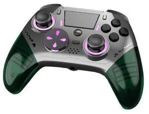 PS5 controller with macro-programmable RGB lights, plug-and-play PS5 universal wired controller with six-axis vibration PS5 controller with macro-programmable RGB lights, plug-and-play PS5 universal wired controller with six-axis vibration