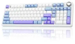 Vszerda F99 Pro Wireless Mechanical Keyboard with Knob,Creamy Sound,Tri-Mode BT5.0/USB-C/2.4GHz Hot Swappable Keyboard,Gasket Structure,RGB Backlit Computer Gaming Keyboards Vszerda F99 Pro Wireless Mechanical Keyboard with Knob,Creamy Sound,Tri-Mode BT5.0/USB-C/2.4GHz Hot Swappable Keyboard,Gasket Structure,RGB Backlit Computer Gaming Keyboards