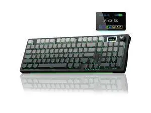 Vszerda S98 Pro Wireless Mechanical Keyboard with Screen & Knob,2.4GHz/USB-C/BT5.0 Hot Swappable Creamy Keyboard,Pre-lubed Linear Switches,Side Printed PBT Keycaps,RGB Backlit Gaming Keyboards Vszerda S98 Pro Wireless Mechanical Keyboard with Screen & Knob,2.4GHz/USB-C/BT5.0 Hot Swappable Creamy Keyboard,Pre-lubed Linear Switches,Side Printed PBT Keycaps,RGB Backlit Gaming Keyboards