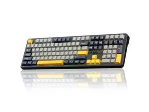 Vszerda F108 Wireless Mechanical Keyboard, BT5.0/USB-C/2.4GHz Hot Swappable Custom Gaming Keyboards, PBT Keycaps, Pre-lubed Switches, RGB Backlit Full Size Creamy Keyboard with Number Pad, 108 Keys Vszerda F108 Wireless Mechanical Keyboard, BT5.0/USB-C/2.4GHz Hot Swappable Custom Gaming Keyboards, PBT Keycaps, Pre-lubed Switches, RGB Backlit Full Size Creamy Keyboard with Number Pad, 108 Keys