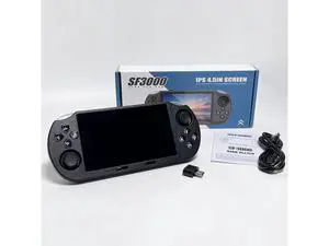 The game console handheld device SF3000 is a nostalgic GBA arcade handheld game console that supports wireless dual-hand controllers. The game console handheld device SF3000 is a nostalgic GBA arcade handheld game console that supports wireless dual-hand controllers.