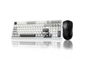 Vszerda Wireless Keyboard and Mouse Combo, F99 Mechanical Keyboards Hot Swappable Custom Keyboard+SC580 Wireless Gaming Mouse Black Vszerda Wireless Keyboard and Mouse Combo, F99 Mechanical Keyboards Hot Swappable Custom Keyboard+SC580 Wireless Gaming Mouse Black