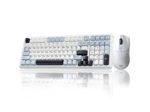 Vszerda Gaming Keyboard and Mouse, F99 Wireless Mechanical Keyboards Hot Swappable Custom Keyboard+SC580 Wireless Gaming Mouse White Vszerda Gaming Keyboard and Mouse, F99 Wireless Mechanical Keyboards Hot Swappable Custom Keyboard+SC580 Wireless Gaming Mouse White