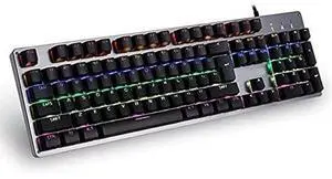 Computer Keyboards Wired Gaming Keyboard, Mechanical Keypad, USB Interface, 13 Colors Cool Backlight Effect, for Home Office PC Game White Computer Keyboards Wired Gaming Keyboard, Mechanical Keypad, USB Interface, 13 Colors Cool Backlight Effect, for Home Office PC Game White