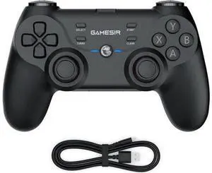 GameSir T3 2.4G Wireless PC Game Controller for Android TV Box/Windows PC 7/10, Wired Controller with Dual Vibration Gamepad Joystick, 400mAh Li-ion Battery, Linear Trigger Buttons Compatible with And GameSir T3 2.4G Wireless PC Game Controller for Android TV Box/Windows PC 7/10, Wired Controller with Dual Vibration Gamepad Joystick, 400mAh Li-ion Battery, Linear Trigger Buttons Compatible with And