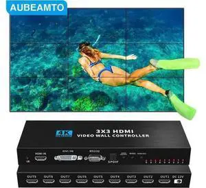 wusu 4K HDMI Video wall controller 3x3 HDMI DVI Video wall Processor 1X2 1X4 1X3 2X1 2x3 3x2 4X2 multi video screen processor splicer wusu 4K HDMI Video wall controller 3x3 HDMI DVI Video wall Processor 1X2 1X4 1X3 2X1 2x3 3x2 4X2 multi video screen processor splicer
