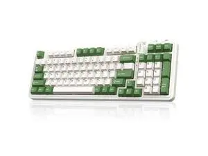 Vszerd 98Pro Silent Mechanical Keyboard, Wireless Hot Swappable Gaming Keyboard with Backlit,Gasket Structure,Pre-lubed Tactile Switches,2.4GHz/Type-C/Bluetooth Custom Keyboards (Green & White-Silent) Vszerd 98Pro Silent Mechanical Keyboard, Wireless Hot Swappable Gaming Keyboard with Backlit,Gasket Structure,Pre-lubed Tactile Switches,2.4GHz/Type-C/Bluetooth Custom Keyboards (Green & White-Silent)