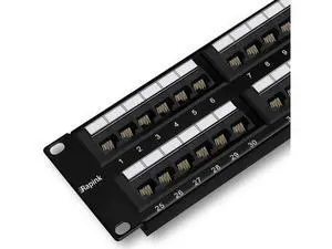 Rapink Patch Panel 48 Port Cat6 10G Support, Network Patch Panel UTP 19-Inch, Wallmount or Rackmount 1U Ethernet Patch Panel Punch Down Block for Cat6, Cat5e, Cat5 Cabling Rapink Patch Panel 48 Port Cat6 10G Support, Network Patch Panel UTP 19-Inch, Wallmount or Rackmount 1U Ethernet Patch Panel Punch Down Block for Cat6, Cat5e, Cat5 Cabling