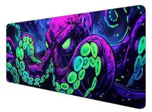 Octopus Desk Mat Gaming Mouse Pad Neon Cthulhu Monster Cool XL Mouse Pad Large Mousepad Extended Laptop Keyboard Mat Gaming Desk Pad Mouse Mat Office Computer Keyboard Laptop Home 31.5"x11.8" Octopus Desk Mat Gaming Mouse Pad Neon Cthulhu Monster Cool XL Mouse Pad Large Mousepad Extended Laptop Keyboard Mat Gaming Desk Pad Mouse Mat Office Computer Keyboard Laptop Home 31.5"x11.8"