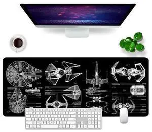 Black Gaming Mouse Pad Large Mouse Pad XL Desk Mat 31.5x11.8x0.12 inch Large Desk Pad Design Keyboard Pad (Design -6) Black Gaming Mouse Pad Large Mouse Pad XL Desk Mat 31.5x11.8x0.12 inch Large Desk Pad Design Keyboard Pad (Design -6)