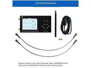 SA6 6G Portable Spectrum Analyzer - Wi-Fi CDMA Laboratory 35-6200 MHz Signal Tester Standard configuration of the SA6 spectrum analyzer SA6 6G Portable Spectrum Analyzer - Wi-Fi CDMA Laboratory 35-6200 MHz Signal Tester Standard configuration of the SA6 spectrum analyzer