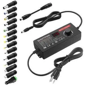 Universal Power Supply DC 24V 12V 5V 6V 9V 14V 19V Adjustable AC/DC Adapter 100V~240V AC to DC Variable Power Converter Multi-Voltage 3.5V ~ 24V 6A 144W Power Adapter 14 Tips LCD Display Universal Power Supply DC 24V 12V 5V 6V 9V 14V 19V Adjustable AC/DC Adapter 100V~240V AC to DC Variable Power Converter Multi-Voltage 3.5V ~ 24V 6A 144W Power Adapter 14 Tips LCD Display