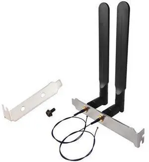 WiFi 6E Antenna Tri-Band 6GHz 5GHz 2.4GHz RP-SMA Male + 10in U.FL MHF4 to RP SMA Female Extension Cable + Computer Back Slot Cover Bracket WiFi 6E Antenna Tri-Band 6GHz 5GHz 2.4GHz RP-SMA Male + 10in U.FL MHF4 to RP SMA Female Extension Cable + Computer Back Slot Cover Bracket