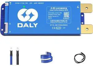 DALY Smart Active Balance BMS 150A 12V-24V 4S-8S Bluetooth incorporado con RS485 CAN placa de protección de batería PCB para batería Li-ion LifePO4 LTO DALY Smart Active Balance BMS 150A 12V-24V 4S-8S Bluetooth incorporado con RS485 CAN placa de protección de batería PCB para batería Li-ion LifePO4 LTO