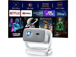 Projector auto focus projector projector with wifi and bluetooth Portable projector projector with speaker mini projector HDMI USB Compatible with TV Stick Xbox Laptop for Indoor, Outdoor Projector auto focus projector projector with wifi and bluetooth Portable projector projector with speaker mini projector HDMI USB Compatible with TV Stick Xbox Laptop for Indoor, Outdoor