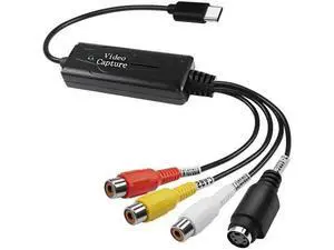 RCA AV to USB C Converter - 1 Channel AV NTSC PAL Video S Video/Composite to USB Converter for Mobile Phone/PC RCA AV to USB C Converter - 1 Channel AV NTSC PAL Video S Video/Composite to USB Converter for Mobile Phone/PC