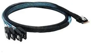 FOR 24G SlimSAS 4i SFF8654 To 4 SATA 3 Array Card Adapter Cable 1 Point 4MINI SAS Con tion Cable FOR 24G SlimSAS 4i SFF8654 To 4 SATA 3 Array Card Adapter Cable 1 Point 4MINI SAS Con tion Cable