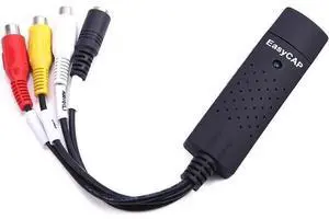 USB 2.0 Video Capture Adapter Easycap AV TV DVD DVR Capture Card Stereo Audio USB 2.0 Video Capture Adapter Easycap AV TV DVD DVR Capture Card Stereo Audio