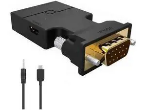 VGA to HDMI Adapter Converter with Audio,(PC VGA Source Output to TV/Monitor with HDMI Connector),FOINNEX Active Male VGA in Female HDMI 1080p Video Dongle adaptador for Computer,Laptop,Projector, TV VGA to HDMI Adapter Converter with Audio,(PC VGA Source Output to TV/Monitor with HDMI Connector),FOINNEX Active Male VGA in Female HDMI 1080p Video Dongle adaptador for Computer,Laptop,Projector, TV