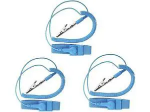 3pcs PVC Anti Static Wrist Strap Grounding Electricity Discharge ESD Wrist Band For Electrician IC With Alligator Clip 3pcs PVC Anti Static Wrist Strap Grounding Electricity Discharge ESD Wrist Band For Electrician IC With Alligator Clip