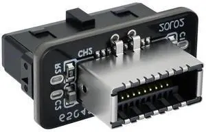 USB 3.2 Gen 1 to USB 3.2 Gen 2 Header Adapter, Motherboard 19Pin to Type-E Header Converter, Front Panel Adapter for Type C Motherboard (Vertical Type) USB 3.2 Gen 1 to USB 3.2 Gen 2 Header Adapter, Motherboard 19Pin to Type-E Header Converter, Front Panel Adapter for Type C Motherboard (Vertical Type)