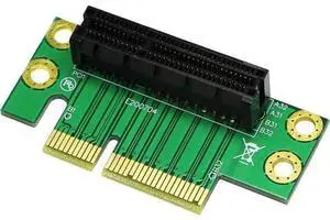 PCI- Express 4X Riser Card 90-Degree Adapter Card PCI-E 4X Extender Extension Card for 1U, Small Computer and Server Case (PCIE 4X) PCI- Express 4X Riser Card 90-Degree Adapter Card PCI-E 4X Extender Extension Card for 1U, Small Computer and Server Case (PCIE 4X)