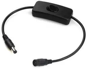 FOR 12V Power DC Male to Female Cable with On/Off Switch, 5.5mm x 2.1mm DC Cable Extension Inline Rocker Switch for Driving Recorder FOR 12V Power DC Male to Female Cable with On/Off Switch, 5.5mm x 2.1mm DC Cable Extension Inline Rocker Switch for Driving Recorder