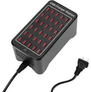 Multiple Chargers USB Charging Station, 30-Port 150W 30A Desktop USB Charging Station for Hotels, Schools, Shops, Shopping malls and Travel - Black Multiple Chargers USB Charging Station, 30-Port 150W 30A Desktop USB Charging Station for Hotels, Schools, Shops, Shopping malls and Travel - Black