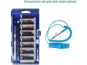 Precision Screwdriver Set Professional Electronics Repair Tool Kit 60 in 1 Magnetic Screwdriver Bits for PC, With Anti Static Wrist Band Precision Screwdriver Set Professional Electronics Repair Tool Kit 60 in 1 Magnetic Screwdriver Bits for PC, With Anti Static Wrist Band