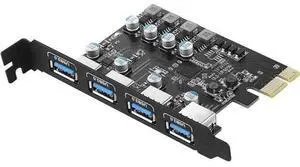 USB PCIE Card 4-Port USB 3.0-A PCI Express Expansion Card Desktop PC Internal USB hub for Windows 10/8/7 and MAC OS 10.8.2 Above USB PCIE Card 4-Port USB 3.0-A PCI Express Expansion Card Desktop PC Internal USB hub for Windows 10/8/7 and MAC OS 10.8.2 Above