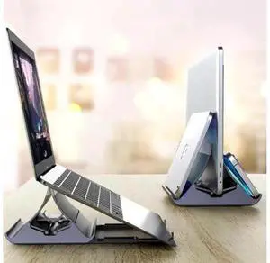 Vertical Laptop Stand - Automatic Adjustable Multi-Device Organizer With Non-Slip Silicone Pad - Ideal Home & Office Stand for Men & Women - Desk Dock Vertical Laptop Stand - Automatic Adjustable Multi-Device Organizer With Non-Slip Silicone Pad - Ideal Home & Office Stand for Men & Women - Desk Dock