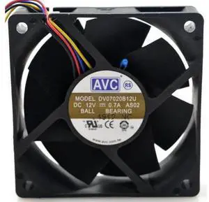 For AVC DV07020B12U 7020 70mm 7cm DC 12V 0.7A dual ball bearing fan server inverter cooling fan For AVC DV07020B12U 7020 70mm 7cm DC 12V 0.7A dual ball bearing fan server inverter cooling fan