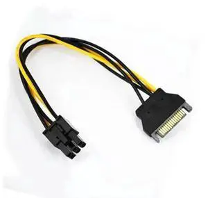 FOR 10 PCS/LOT SATA Power Cable 15 Pin To 6 Pin PCI EXPRESS PCI-E Sata Graphics Converter Adapter Video Card Power Cable cord FOR 10 PCS/LOT SATA Power Cable 15 Pin To 6 Pin PCI EXPRESS PCI-E Sata Graphics Converter Adapter Video Card Power Cable cord