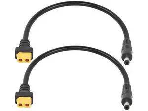 FOR 2pack Charging Cable XT60 Female Bullet Connector to Male DC 5.5mm X 2.1mm Power Cable for FPV Monitor Power FOR 2pack Charging Cable XT60 Female Bullet Connector to Male DC 5.5mm X 2.1mm Power Cable for FPV Monitor Power