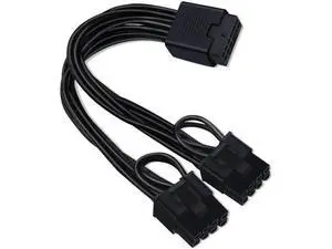 12VHPWR Cable Extension, 16 Pin Female to Dual 8 Pin(6+2) Male PCIe Conversion GPU Power Cable for Power Supply with 12+4pin 12VHPWR Port 7.67 in(19.5cm) 12VHPWR Cable Extension, 16 Pin Female to Dual 8 Pin(6+2) Male PCIe Conversion GPU Power Cable for Power Supply with 12+4pin 12VHPWR Port 7.67 in(19.5cm)