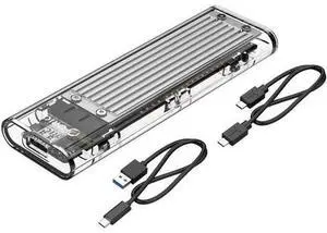 USB 3.1 Gen 2 Type C Tool-Free M.2 SSD Enclosure 2280 2260 2242 2230 SSD Housing NGFF Case to USB3.1 gen 2 Type C Cable for Intel 660p/Samsung 970 EVO/Samsung970 Pro NVME SSD (Silver) USB 3.1 Gen 2 Type C Tool-Free M.2 SSD Enclosure 2280 2260 2242 2230 SSD Housing NGFF Case to USB3.1 gen 2 Type C Cable for Intel 660p/Samsung 970 EVO/Samsung970 Pro NVME SSD (Silver)