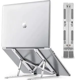 Laptop Stand for Desk, Laptop Riser,Aluminum Alloy Laptop Holder Compatible with 10-15.6 Inch MacBook PC-Notebook Tablet Laptops-Silver Laptop Stand for Desk, Laptop Riser,Aluminum Alloy Laptop Holder Compatible with 10-15.6 Inch MacBook PC-Notebook Tablet Laptops-Silver