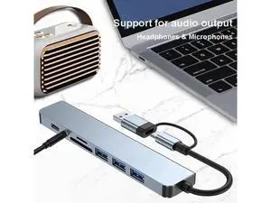USB C Hub USB Hub 3.0, Aluminum USB Splitter with 1 x USB 3.0, 3 x USB 2.0 and 1 x USB C, SD/TF Card Reader, 3.5mm Aux Ports for MacBook Pro Air and More PC/Laptop/Tablet Devices USB C Hub USB Hub 3.0, Aluminum USB Splitter with 1 x USB 3.0, 3 x USB 2.0 and 1 x USB C, SD/TF Card Reader, 3.5mm Aux Ports for MacBook Pro Air and More PC/Laptop/Tablet Devices