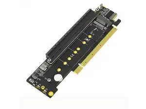 FOR PCI Express X16 to Dual M2 NVME M Key + PCIE X16(X8 Signal) Slot Riser Card Board Motherboard Support PCI-E Bifurcation Function FOR PCI Express X16 to Dual M2 NVME M Key + PCIE X16(X8 Signal) Slot Riser Card Board Motherboard Support PCI-E Bifurcation Function