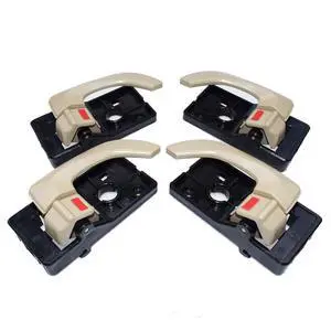 4Pcs Beige Inside Door Handle Beige Left & Right LH RH for 2005-2009 Hyundai Tucson 82610-2E000,82620-2E000 4Pcs Beige Inside Door Handle Beige Left & Right LH RH for 2005-2009 Hyundai Tucson 82610-2E000,82620-2E000