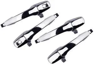 4pcs Car Front Rear Left Right Outer Exterior Door Handle Compatible for Ford Ranger Mazda Bt50 2006 2007 2008 2009 2010 2011 Chrome 4pcs Car Front Rear Left Right Outer Exterior Door Handle Compatible for Ford Ranger Mazda Bt50 2006 2007 2008 2009 2010 2011 Chrome