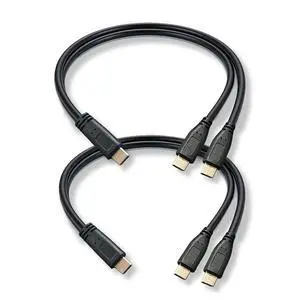 2 in 1 Dual Type C Male to C Y Splitter Extension Charging Cable 2 in 1 Dual Type C Male to C Y Splitter Extension Charging Cable