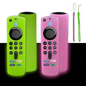 2-Pack Glow in Dark Remote Cover for Fire TV Stick 3rd Gen/4K Max 2-Pack Glow in Dark Remote Cover for Fire TV Stick 3rd Gen/4K Max