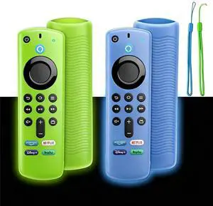 2-Pack Glowing Silicone Remote Cover for Fire TV Stick 3rd Gen 2-Pack Glowing Silicone Remote Cover for Fire TV Stick 3rd Gen