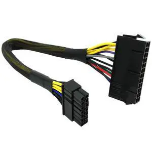 24 Pin to 14 Pin ATX PSU Main Power Adapter Braided Sleeved Cable for IBM Lenovo PCs and Servers 12-inch(30cm) (Long Type) 24 Pin to 14 Pin ATX PSU Main Power Adapter Braided Sleeved Cable for IBM Lenovo PCs and Servers 12-inch(30cm) (Long Type)