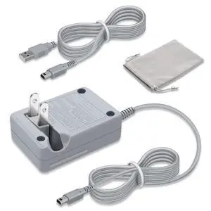3DS Charger, 3DS Charger Compatible with Nintendo 3DS/ New 3DS/ 2DS/ 2DS XL/DSi XL 100-240V Wall Plug Adapter - with Original Replacement Power Charging Cord 3DS Charger, 3DS Charger Compatible with Nintendo 3DS/ New 3DS/ 2DS/ 2DS XL/DSi XL 100-240V Wall Plug Adapter - with Original Replacement Power Charging Cord