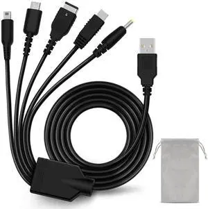 5 in 1 USB Charger Cable for Nintendo 3DS, DS Charger, Compatible Nintendo DS Lite, New 3DS (XL/LL), New 3DS, 2DS, DSi XL, NDS, Wii U Gamepad, GBA SP, PSP 1000 2000 3000 5 in 1 USB Charger Cable for Nintendo 3DS, DS Charger, Compatible Nintendo DS Lite, New 3DS (XL/LL), New 3DS, 2DS, DSi XL, NDS, Wii U Gamepad, GBA SP, PSP 1000 2000 3000