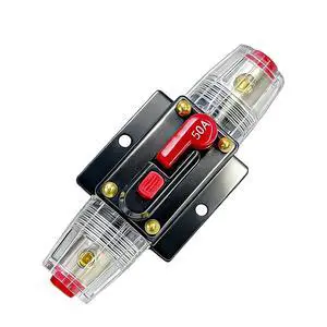 50A Waterproof DC Circuit Breaker 12V-24V Manual Reset 50A Waterproof DC Circuit Breaker 12V-24V Manual Reset